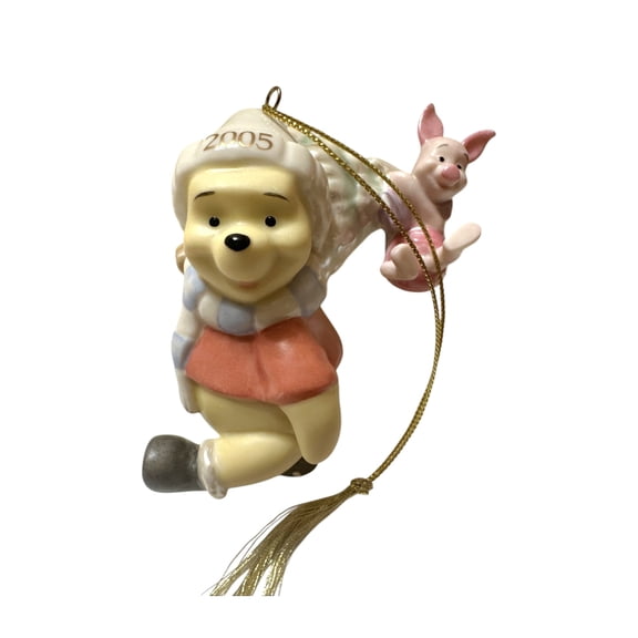 2005 A Tree for Pooh and Piglet (Winnie the Pooh) Lenox Christmas Tree Ornament 6395453