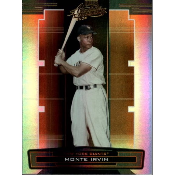 2005 Absolute Memorabilia #164 Monte Irvin MLB Baseball Trading Card