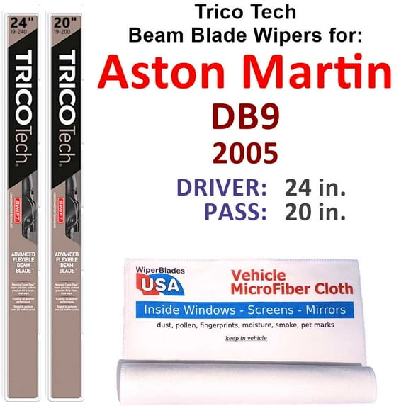 2005 Aston Martin DB9 Beam Blade Wipers (Set of 2)