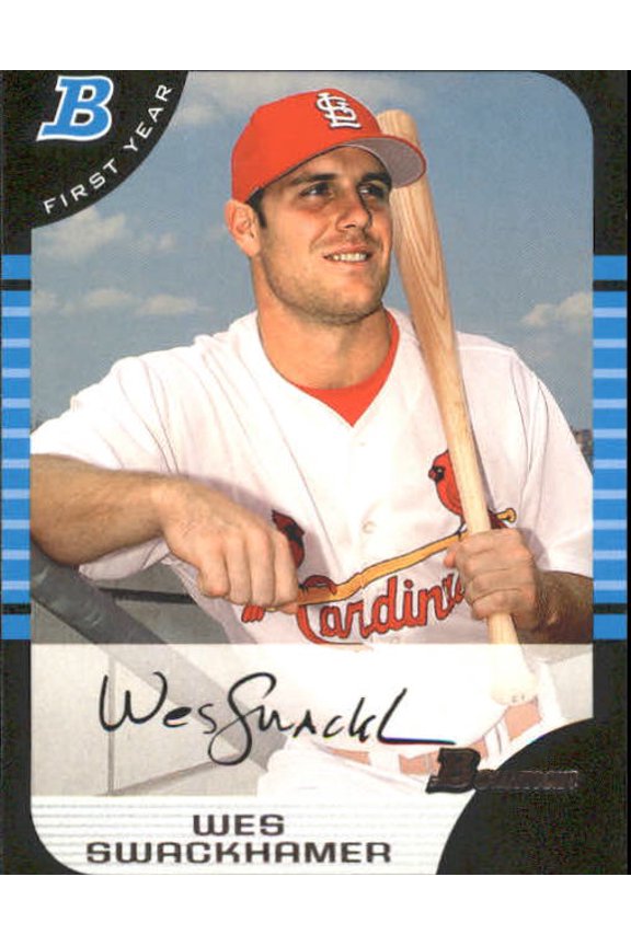 2005 Bowman #196 Wes Swackhamer FY RC MLB Baseball Trading Card