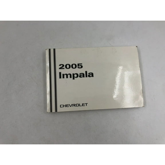 2005 Chevrolet Impala Owners Manual OEM B03B48025