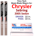 thumbnail image 1 of 2005 Chrysler Sebring Beam Blade Wipers (Set of 2), 1 of 3
