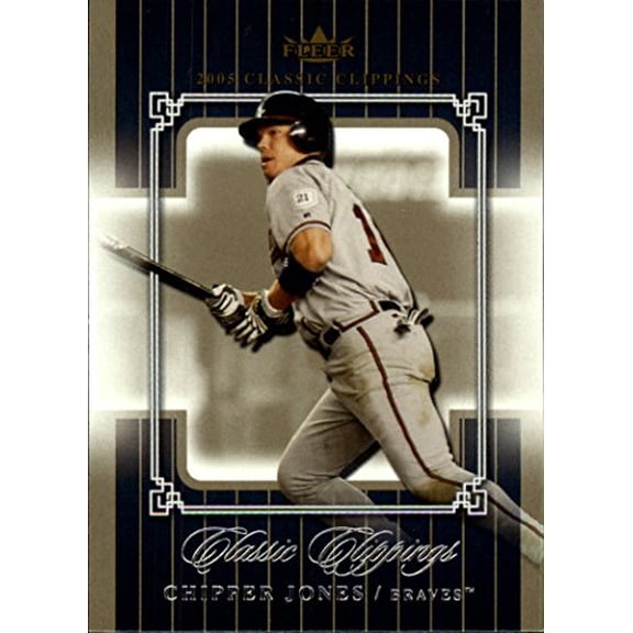 2005 Classic Clippings #11 Chipper Jones MLB Baseball Trading Card