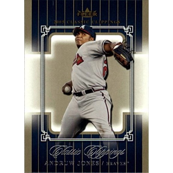 2005 Classic Clippings #48 Andruw Jones MLB Baseball Trading Card