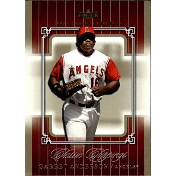 2005 Classic Clippings #73 Garret Anderson MLB Baseball Trading Card