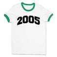 thumbnail image 1 of 2005 College Style Ringer Tee Shirt Unisex 2X-Large White/Kelly Green, 1 of 5