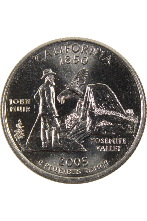 2005 D California State Quarter BU Uncirculated Clad 25c Coin