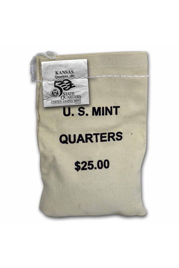 2005-D Kansas State Quarter $25 Sealed Mint Bag BU