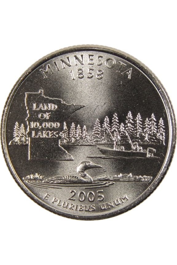 2005 D Minnesota State Quarter BU Uncirculated Clad 25c Coin