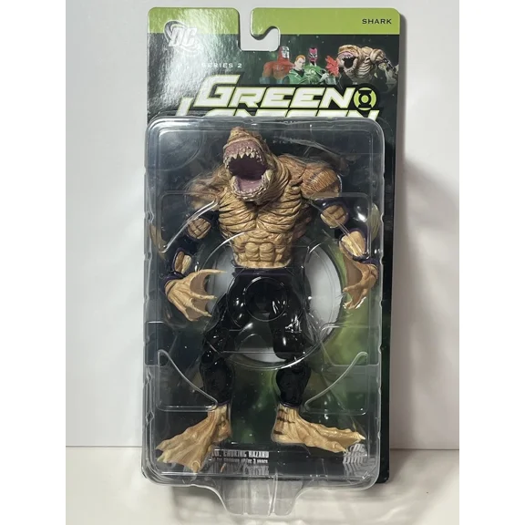 Green lantern, shark action figure, series 2 -t2-