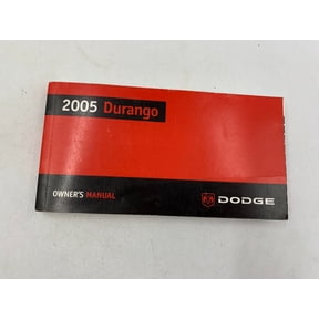 2005 Dodge Durango Owners Manual Handbook OEM C03B44022