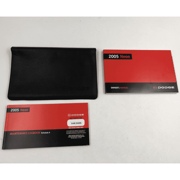 2005 Dodge Neon Owners Manual Handbook Set with Case OEM J03B41012
