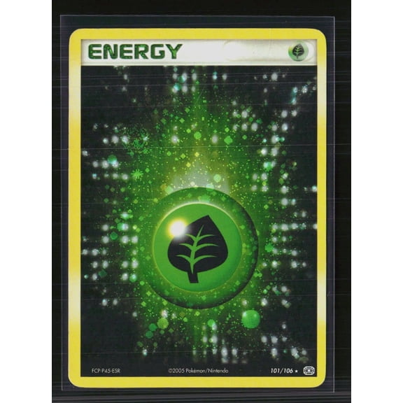 2005 EX Emerald Grass Energy Holo Rare #101/106 English Pokmon Card