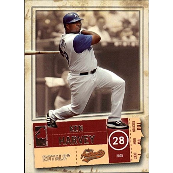 2005 Fleer Authentix #54 Ken Harvey MLB Baseball Trading Card