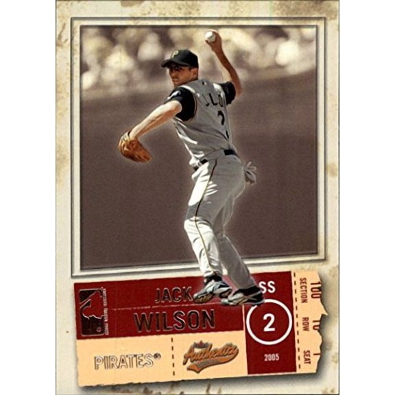 2005 Fleer Authentix #79 Jack Wilson MLB Baseball Trading Card