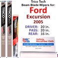 thumbnail image 1 of 2005 Ford Excursion Beam Blade Wipers (Set of 3) w/Rear Wiper, 1 of 3