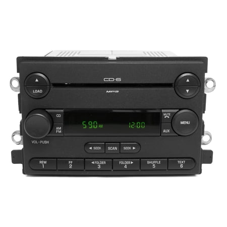 Restored 2005 Ford Freestyle OEM AM FM Radio Receiver MP3 6 Disc Player 5F9T-18C815-HB (Refurbished)