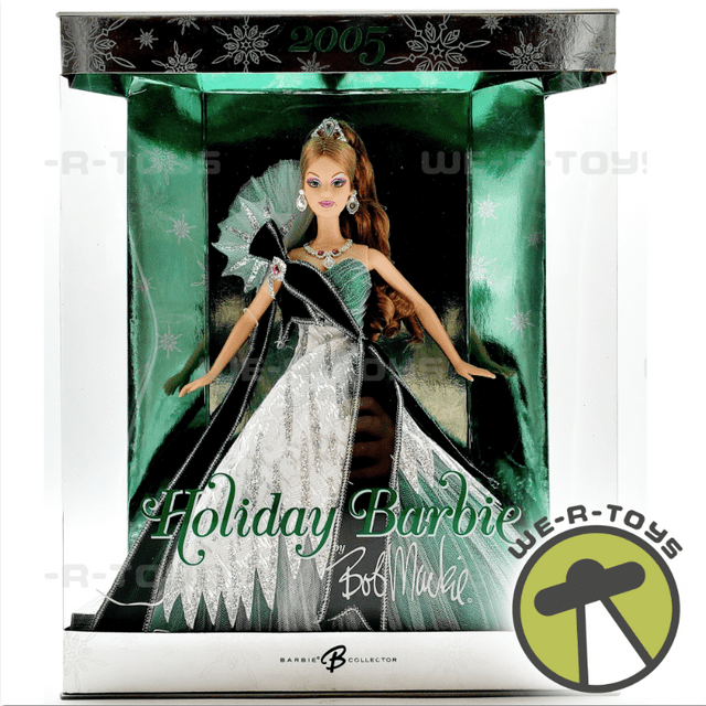 2005 Holiday Emerald Barbie Doll by Bob Mackie Mattel H8583 - Walmart.com