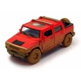 thumbnail image 1 of 2005 Hummer H2 SUT (Muddy) Pickup Truck, Red - Kinsmart 5097DY - 1/40 scale Diecast Model Toy Car (Brand New, but NOT IN BOX), 1 of 4