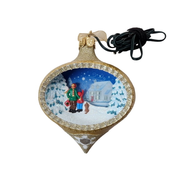 2005 Illuminalions (Watching for Santa) Hallmark Keepsake Christmas Tree Ornament - QLM7925
