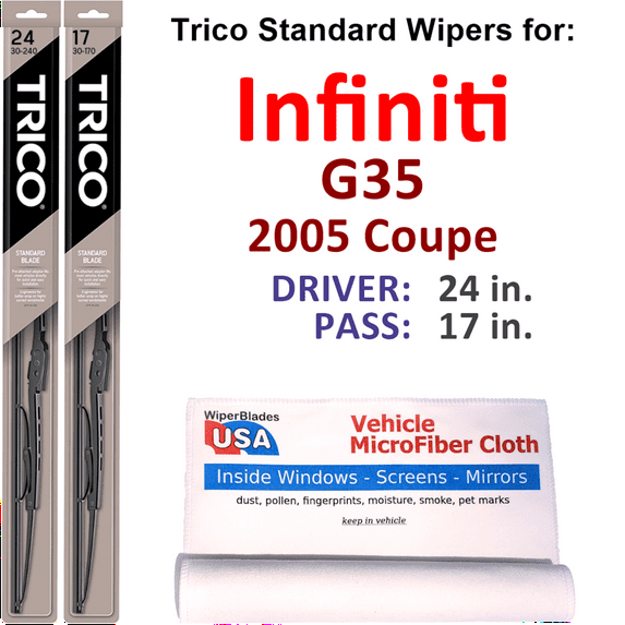 2005 Infiniti G35 Wiper Blades (Set of 2)