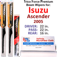 thumbnail image 1 of 2005 Isuzu Ascender Performance Beam Wipers (Set of 3) w/Rear Wiper, 1 of 3