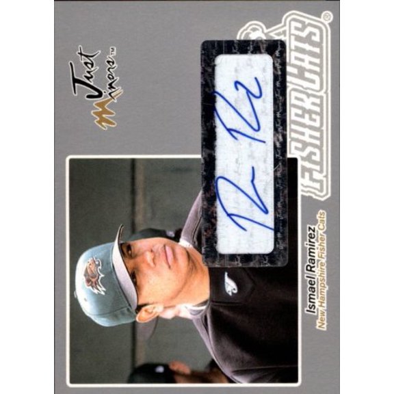 2005 Just Autographs Signatures Silver #53 Ismael Ramirez Auto MLB Baseball Trading Card