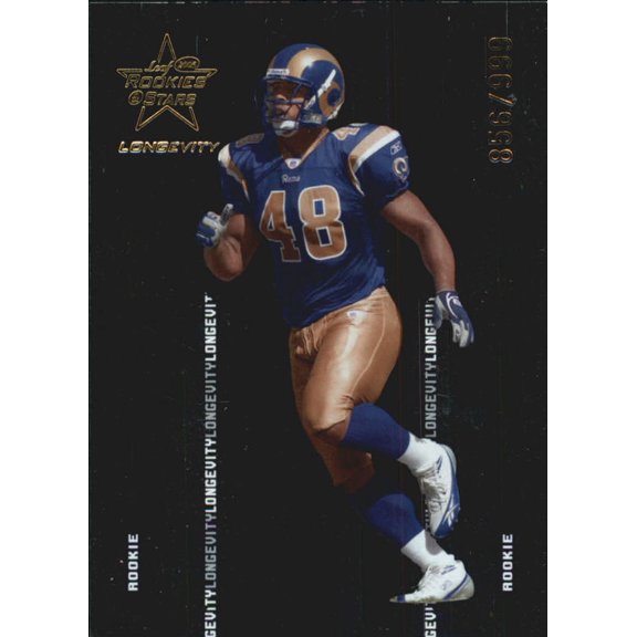 2005 Leaf Rookies and Stars Longevity #158 Jerome Collins RC /999 NFL Football Trading Card