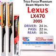 thumbnail image 1 of 2005 Lexus LX470 Performance Beam Wipers (Set of 3) w/Rear Wiper, 1 of 3