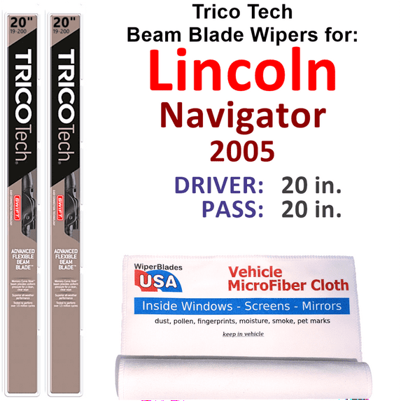 2005 Lincoln Navigator Beam Blade Wipers (Set of 2)