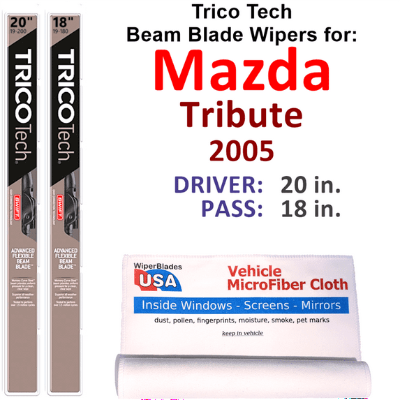2005 Mazda Tribute Beam Blade Wipers (Set of 2)