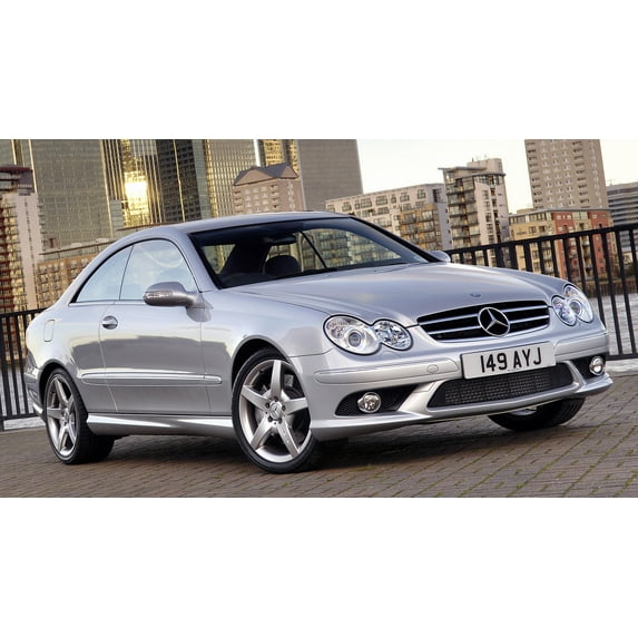 2005 Mercedes Benz CLK Class AMG Styling UK Car Poster - 20x30 Inch Laminated Poster - Stunning Detail and Bold Colors