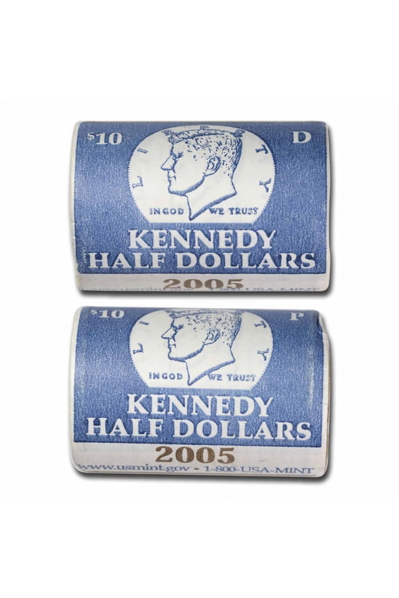 2005-P&D Kennedy Half Dollar 20-Coin 2 Rolls Set (Mint Wrapped)