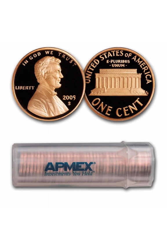 2005-S Lincoln Cent 50-Coin Roll Proof
