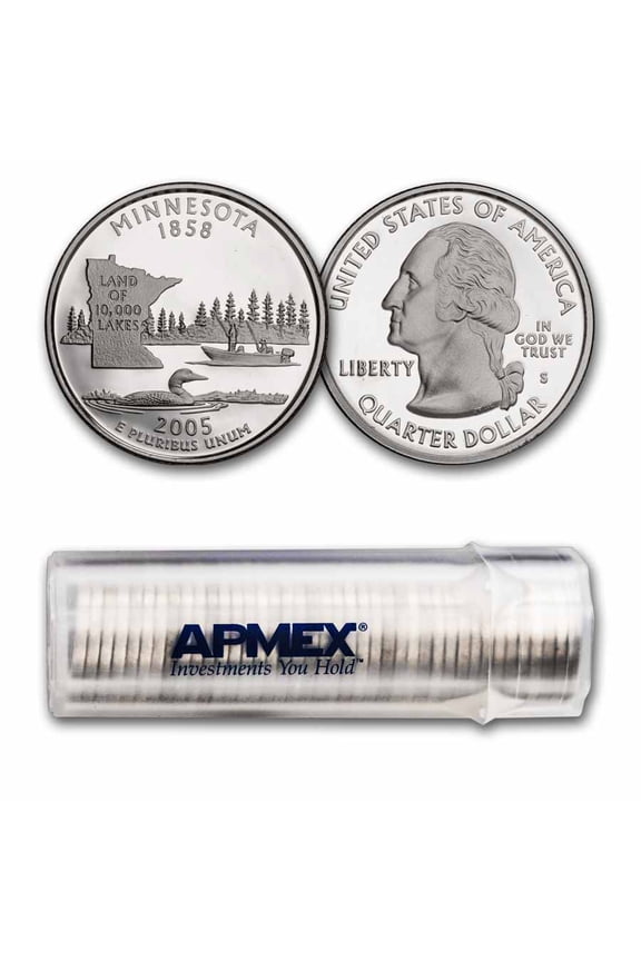 2005-S Minnesota State Quarter Gem Proof 40-Coin Roll