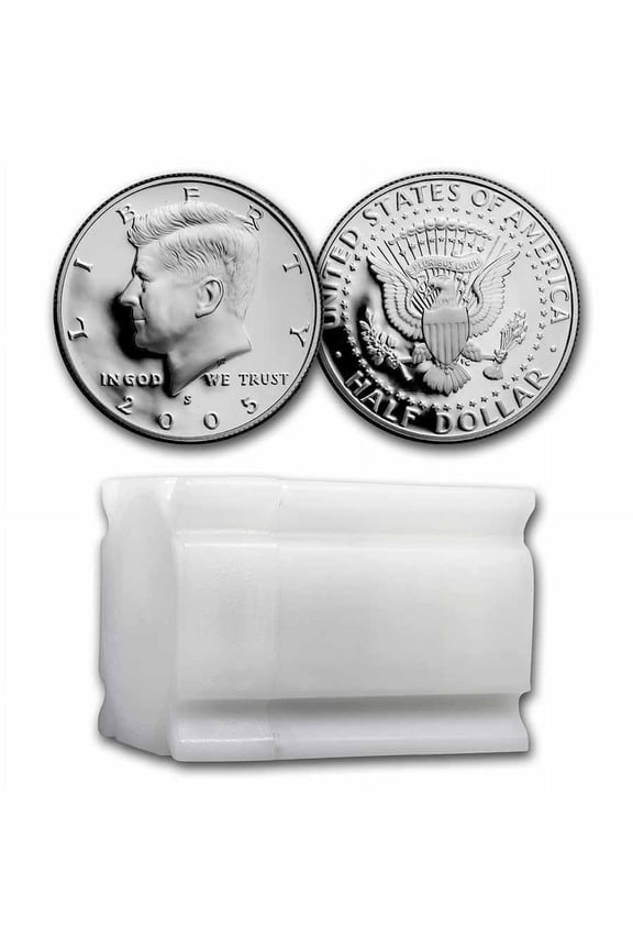 2005-S Silver Kennedy Half Dollar 20-Coin Roll Proof