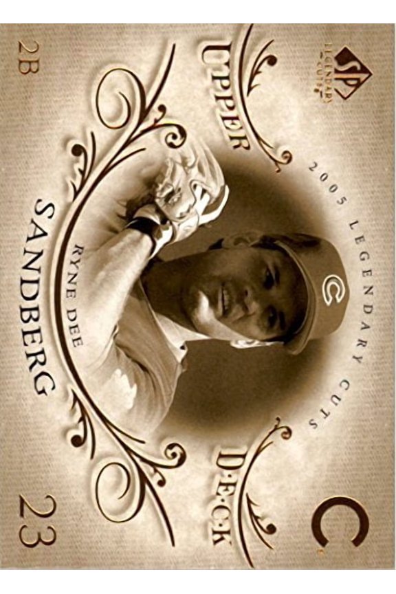 2005 SP Legendary Cuts #74 Ryne Sandberg Chicago Cubs MLB Baseball Base Trading Card