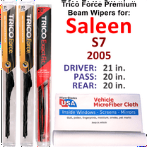 2005 Saleen S7 Performance Beam Wipers (Set of 3) w/Rear Wiper