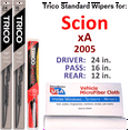 thumbnail image 1 of 2005 Scion xA Wiper Blades (Set of 3) w/Rear Wiper, 1 of 3