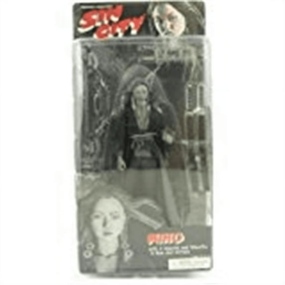 2005 Sin City Series 2 Action Figure - Miho (Black and White) with Two Swords, Sheaths, Bow and Arrows