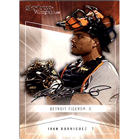 2005 SkyBox Autographics #21 Ivan Rodriguez MLB Baseball Trading Card