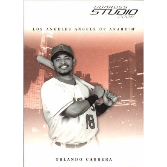 2005 Studio #9 Orlando Cabrera MLB Baseball Trading Card