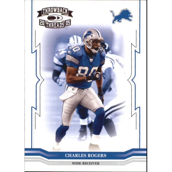 2005 Throwback Threads #50 Charles Rogers NFL Football Trading Card