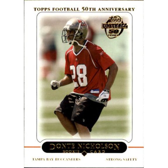 2005 Topps #374 Donte Nicholson RC NFL Football Trading Card
