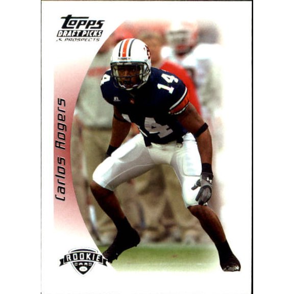 2005 Topps Draft Picks and Prospects #121 Carlos Rogers RC NFL Football Trading Card