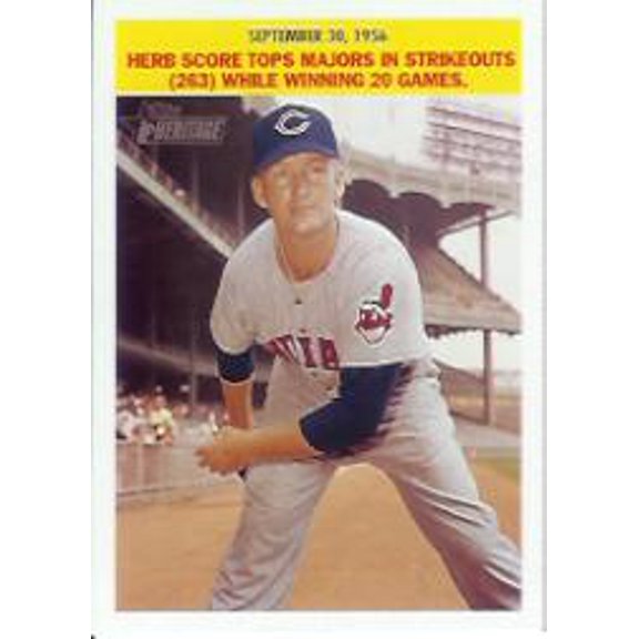 2005 Topps Heritage Flashbacks #HS Herb Score MLB Baseball Trading Card
