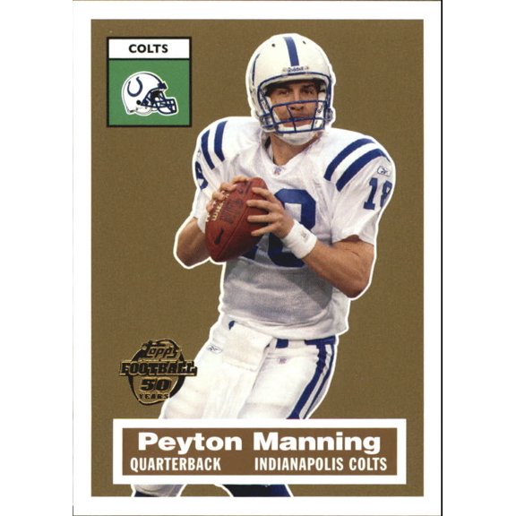 2005 Topps Turn Back the Clock #5 Peyton Manning NFL Football Trading Card