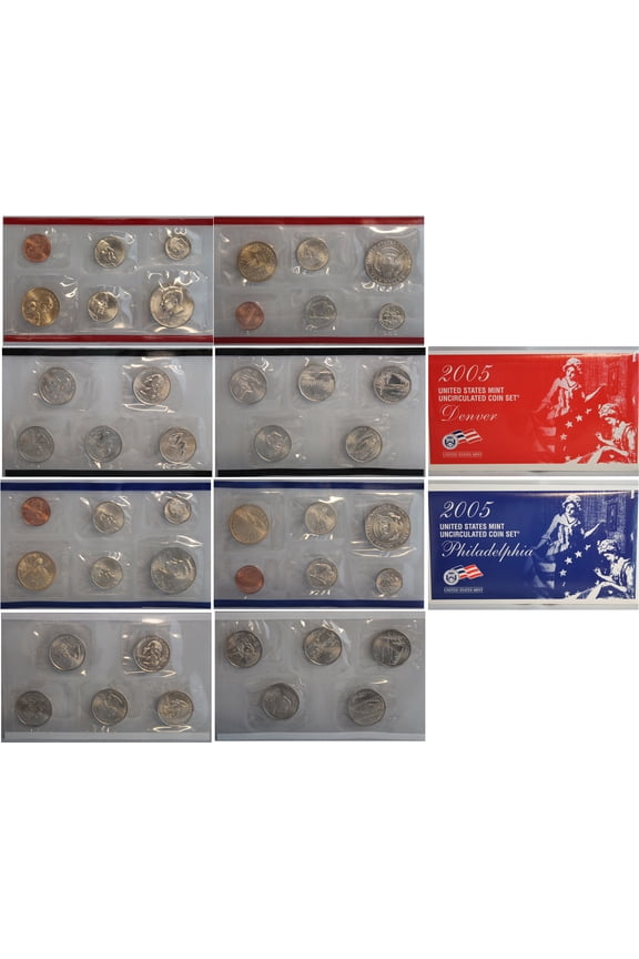 2005 U.S. Mint Set - 22 Coins - Collectible OGP Set (Includes Statehood Quarters)