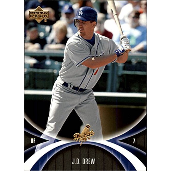 2005 UD Mini Jersey Collection #36 J.D. Drew MLB Baseball Trading Card
