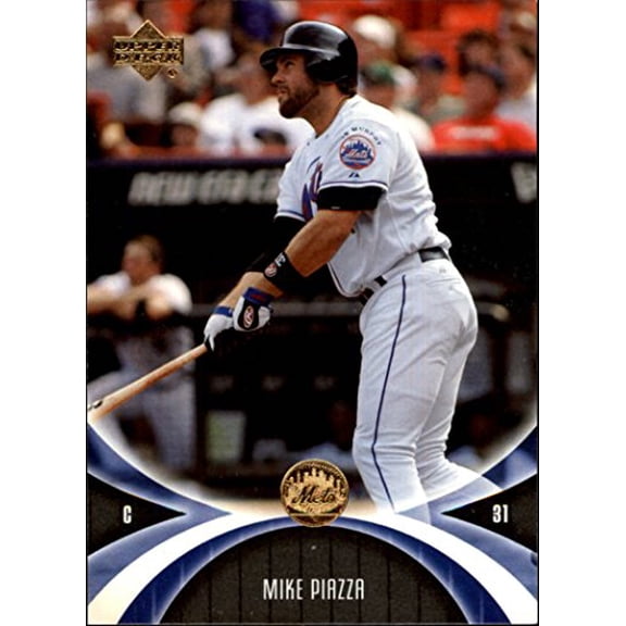 2005 UD Mini Jersey Collection #41 Mike Piazza MLB Baseball Trading Card